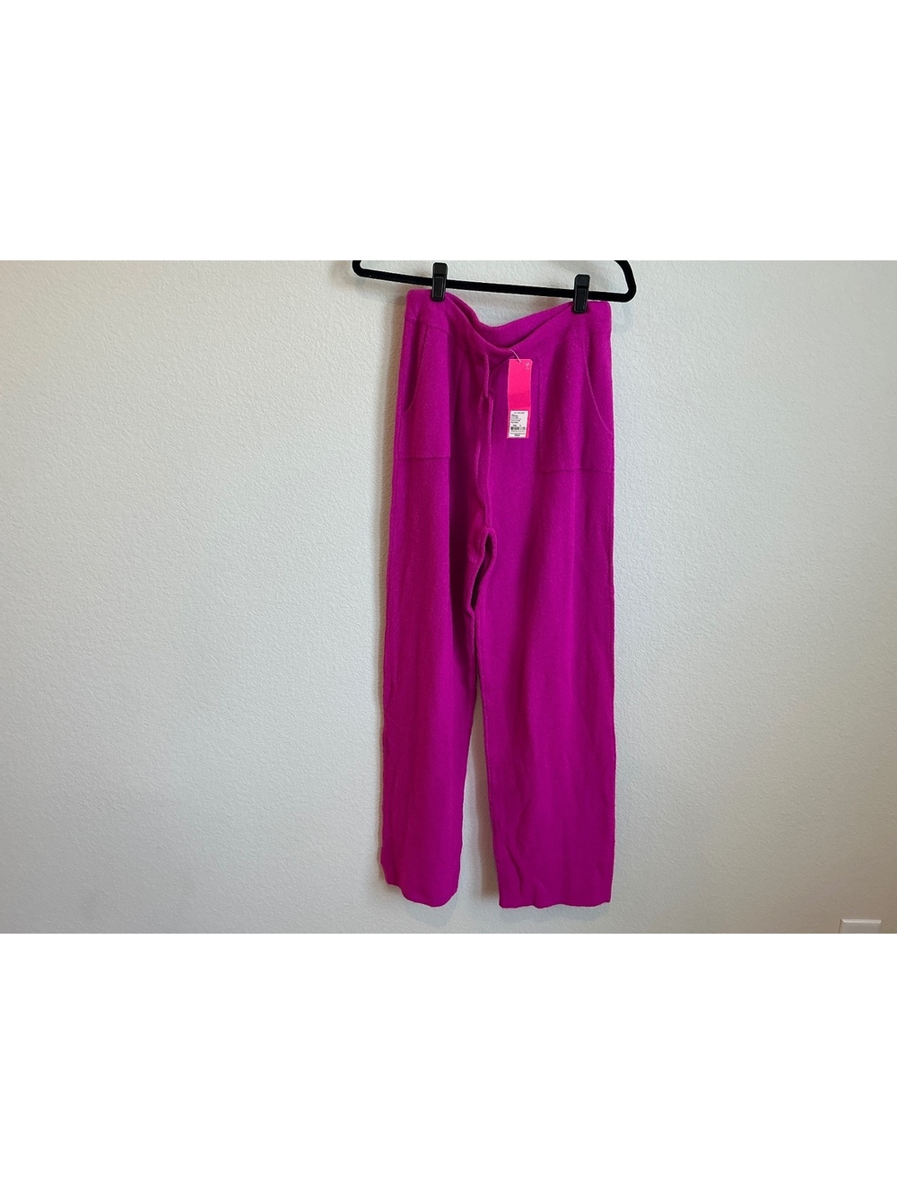 Lilly Pulitzer Pink Knit Pants with Drawstring Waist M